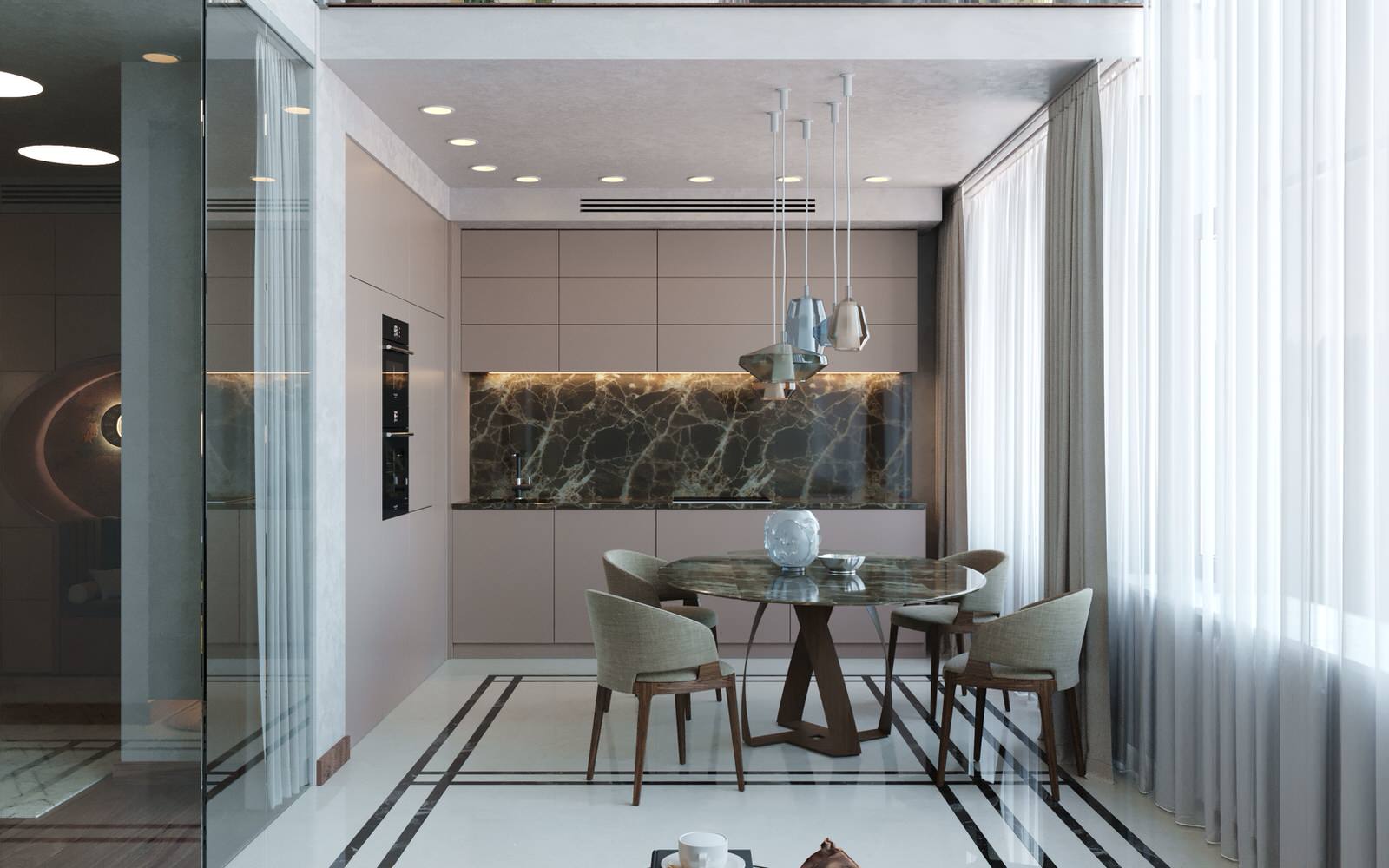 Частный интерьер на Песочной набережной