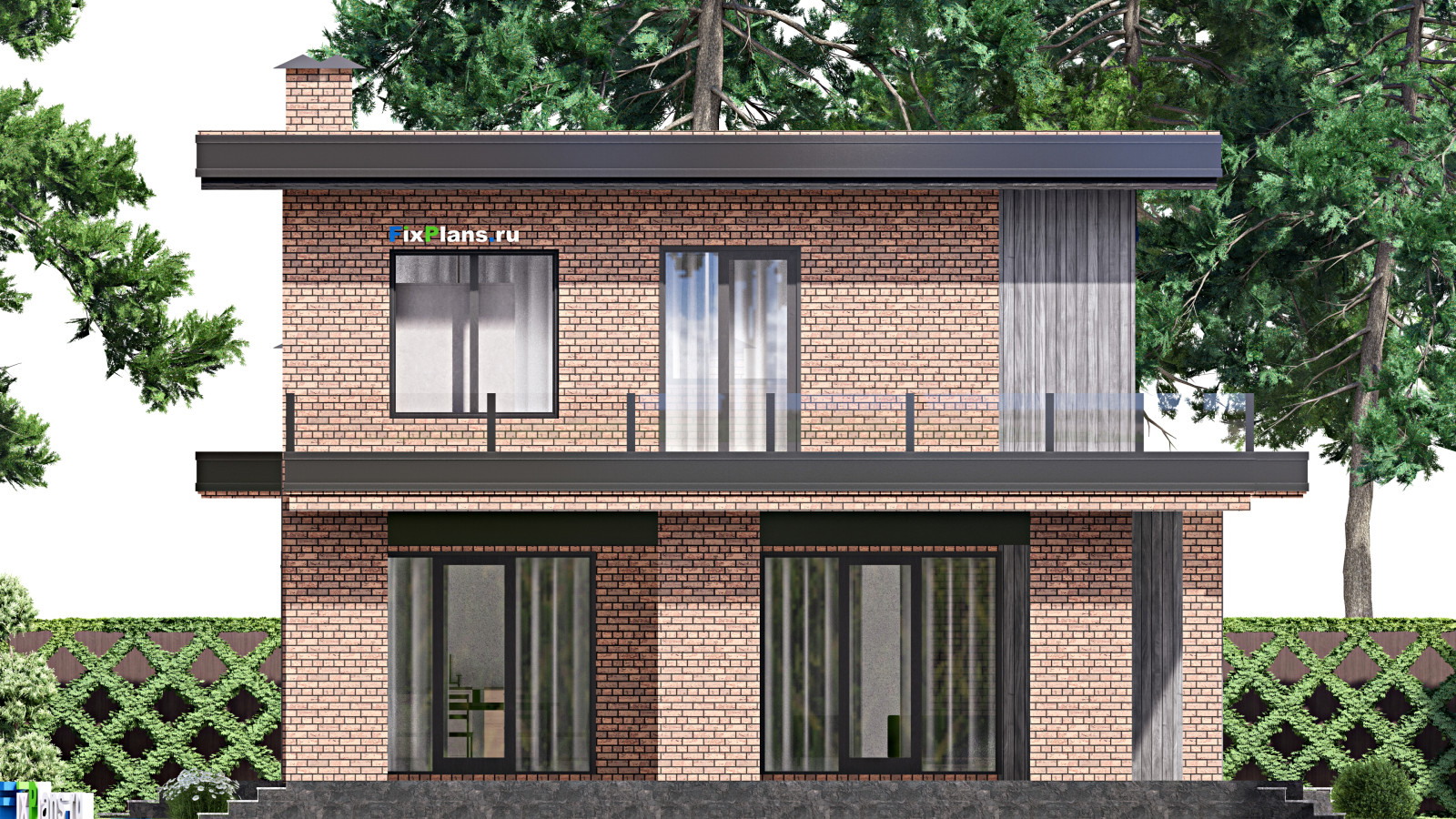 Проект одноэтажного дома 13х24м S325м2 F-16838