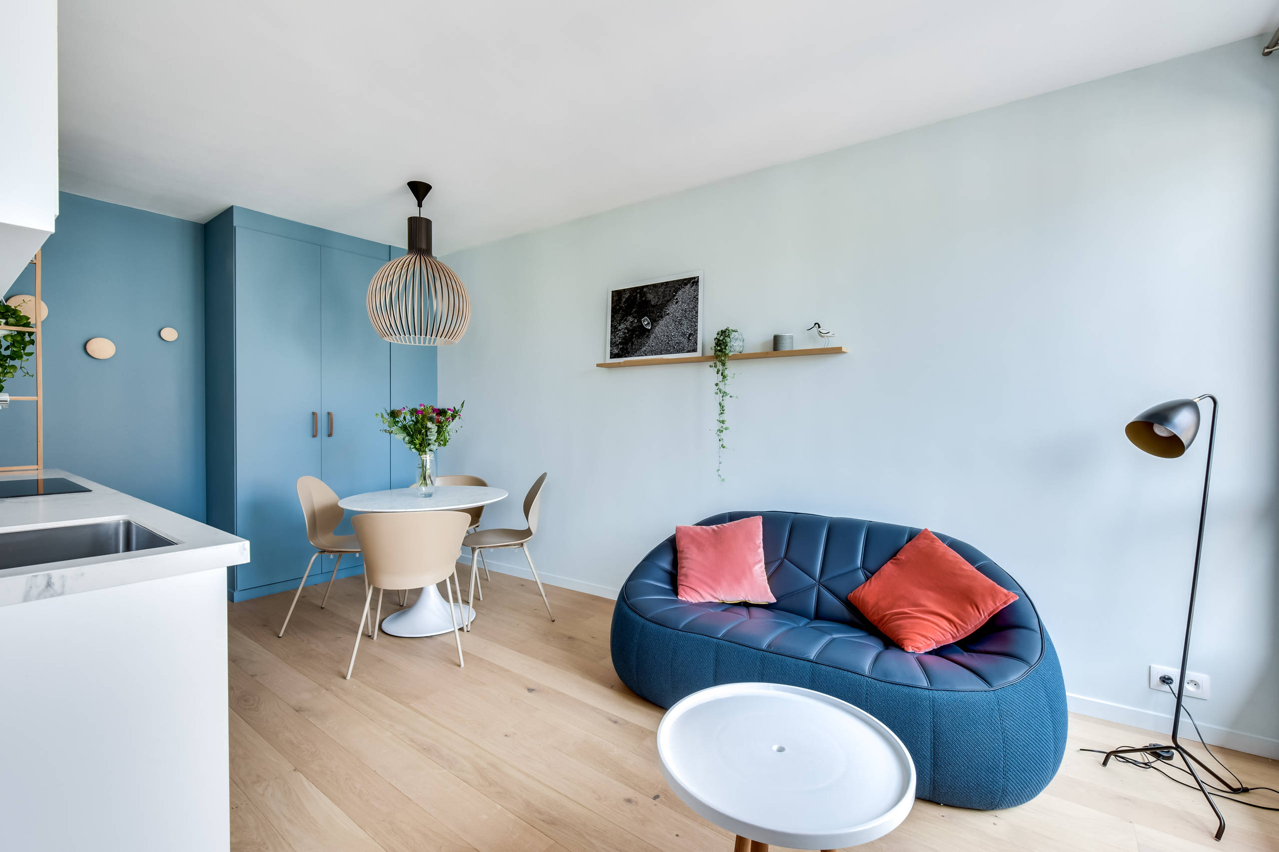 Houzz Франция: 3 проекта квартир-студий с выделенной спальней