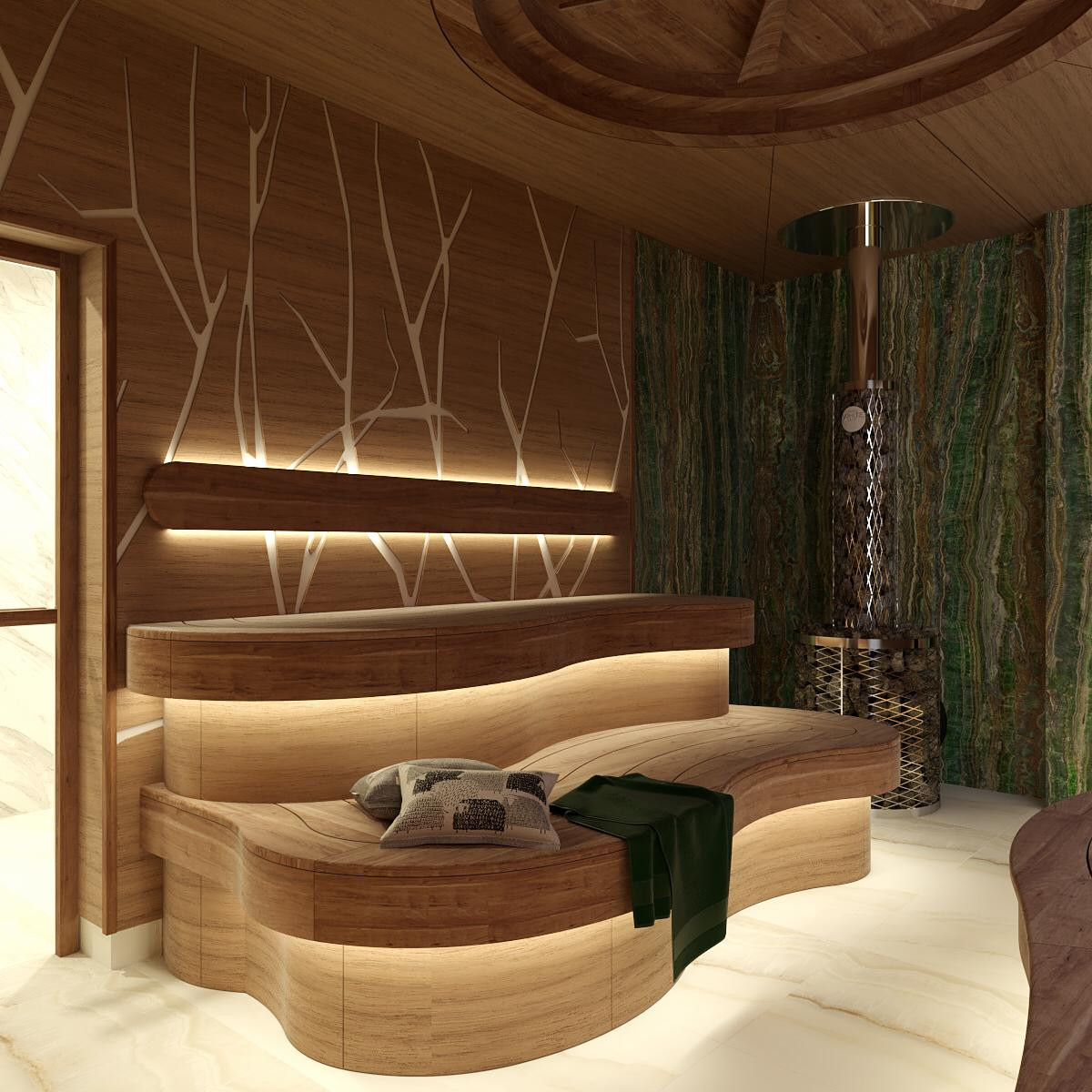 Обложка проекта: Дизайн-проект сауны "Сказочный лес"