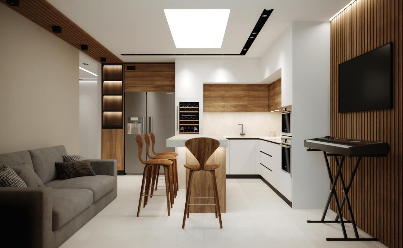 Проект квартиры  для молодой пары  стоматологов