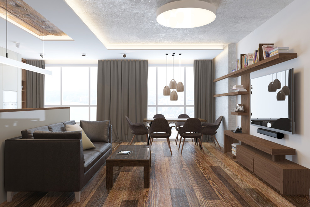 Обложка проекта: Квартира в стиле лофт-минимализм. ЖК Риверсайд