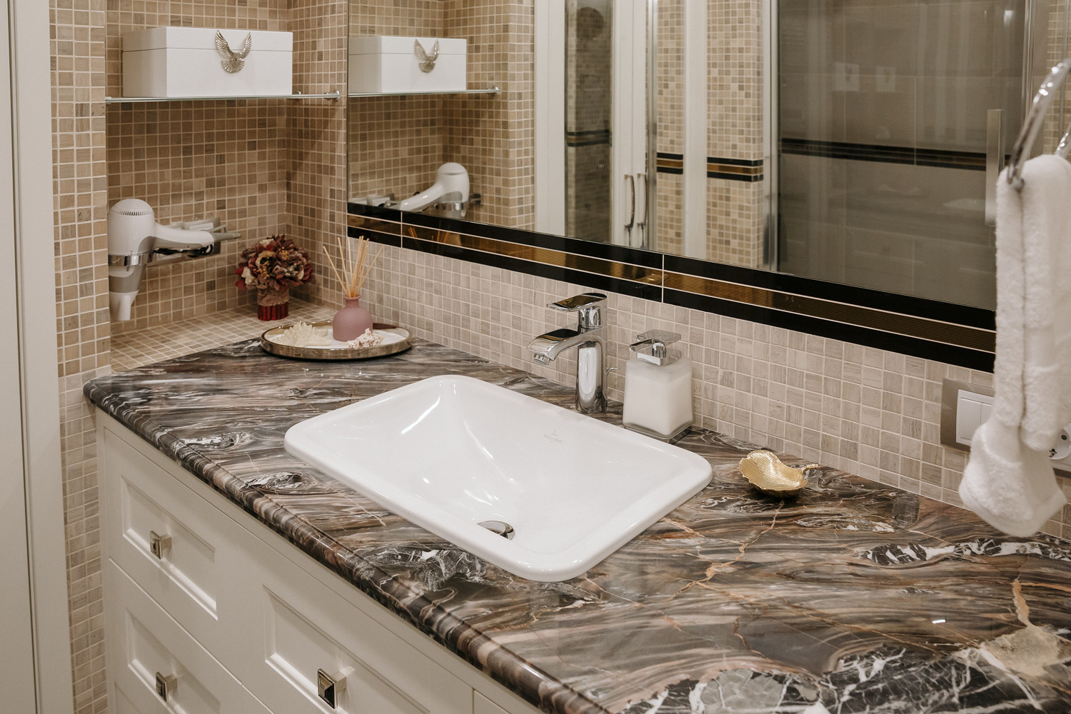 Обложка проекта: Американская классика на Крестовском острове.ЖК Привилегия 107м2