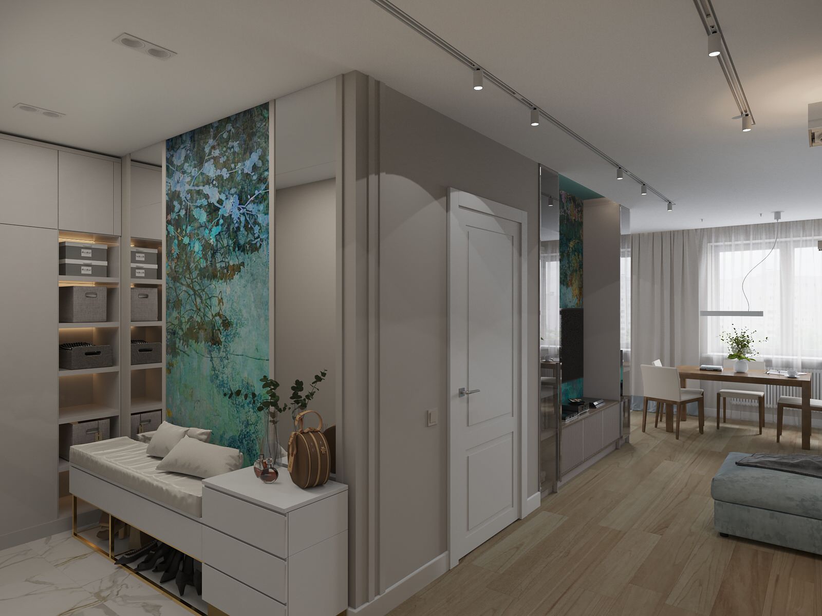 Обложка проекта: Квартира 110 м2. Природный аквамарин