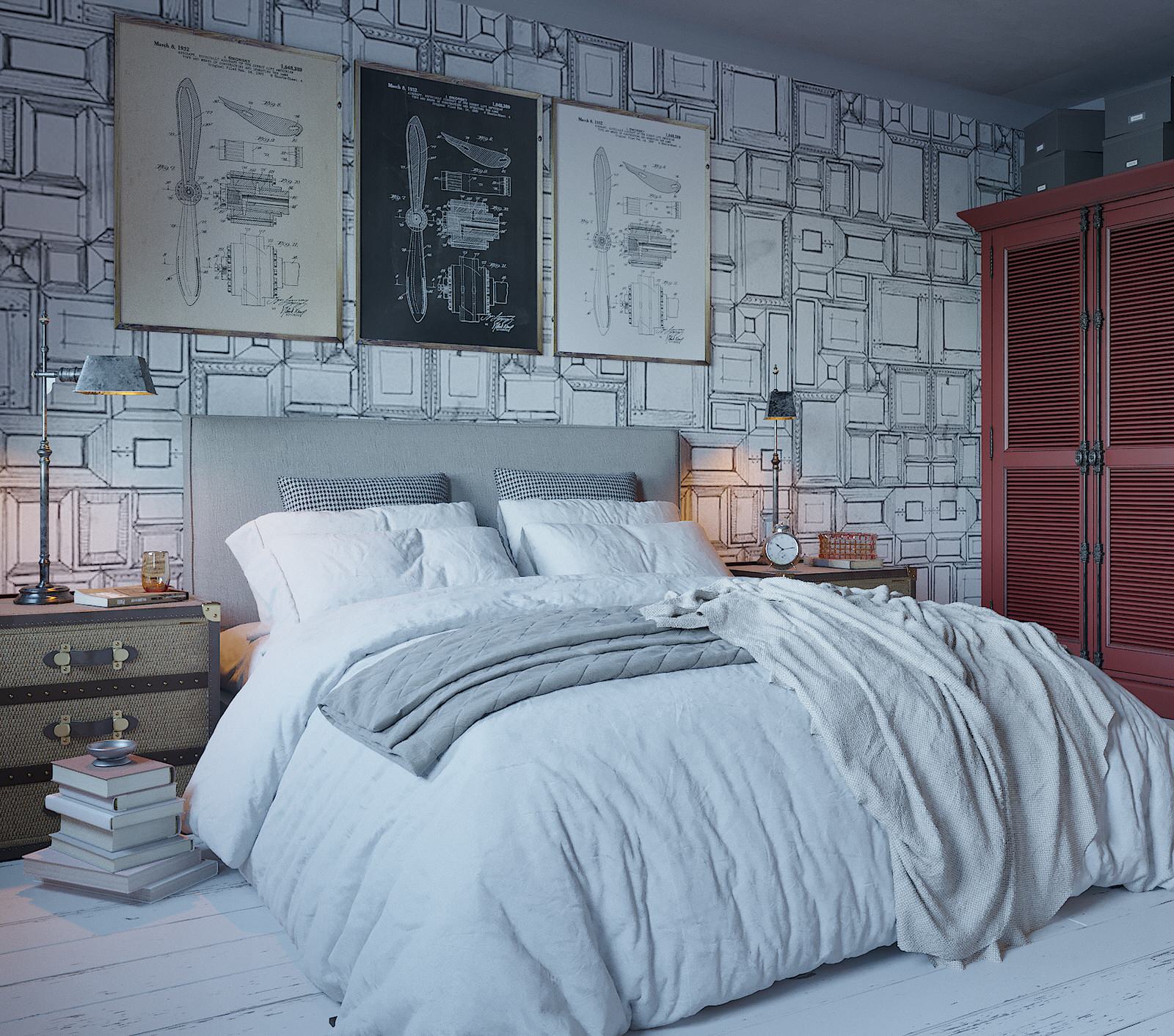 Спальня. Загородный дом