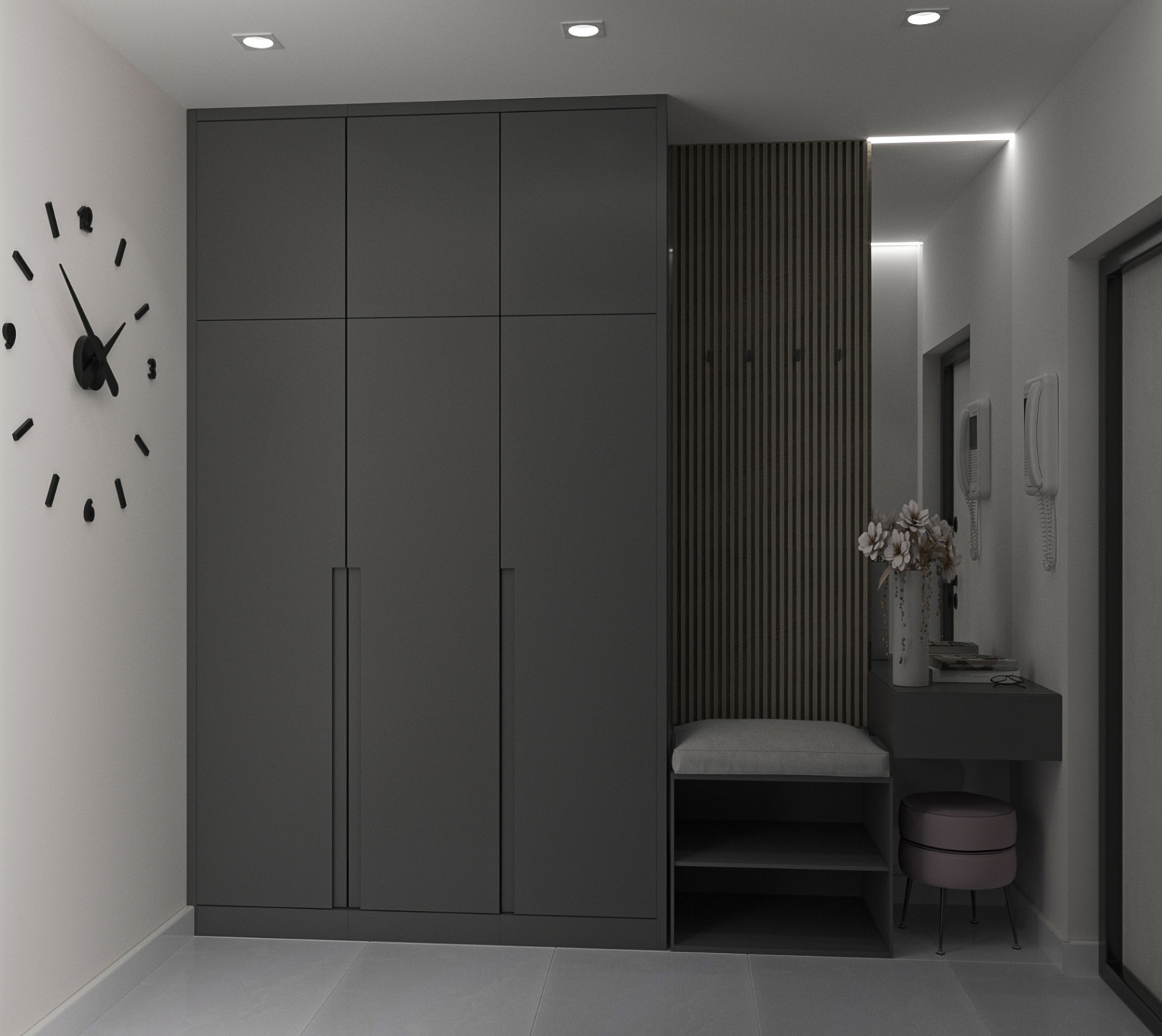 трехкомнатная квартира в современном стиле