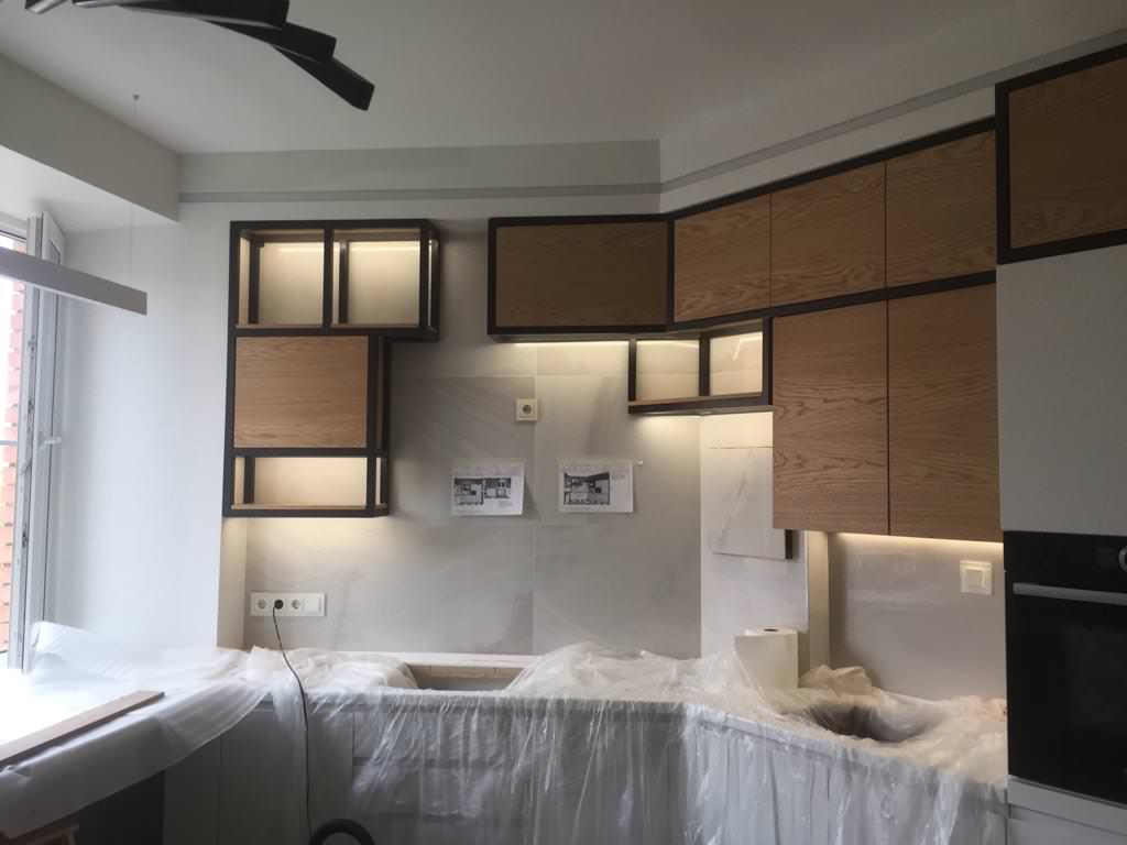 Кухня железо и дуб (LOFT)