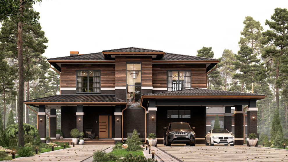 Обложка проекта: Двухэтажный частный дом в пл. Здравница МО