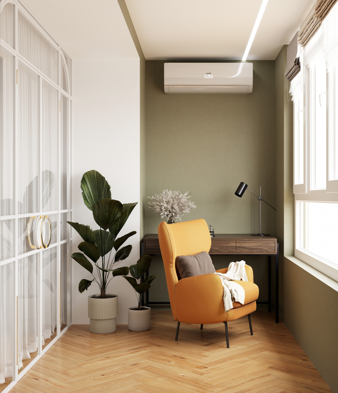 ВИЗУАЛИЗАЦИЯ ИНТЕРЬЕРА В ТЕПЛЫХ ТОНАХ