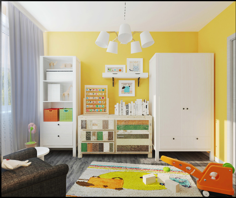 Дизайн детской 2-комнатной квартиры м.1905 г