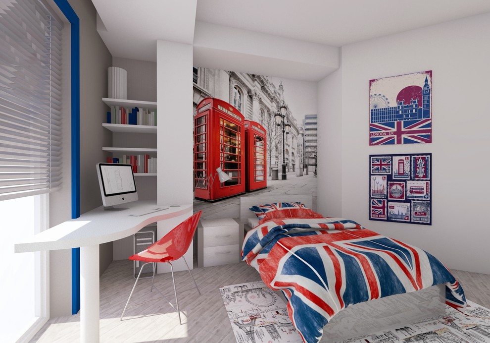 Интерьер комнаты для мальчика подростка в Лазурной долине