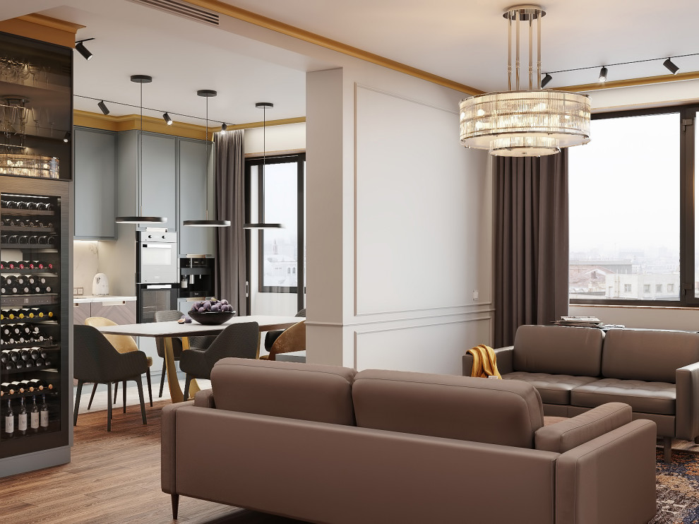 Кухня-гостиная проект "Вкус инжира"