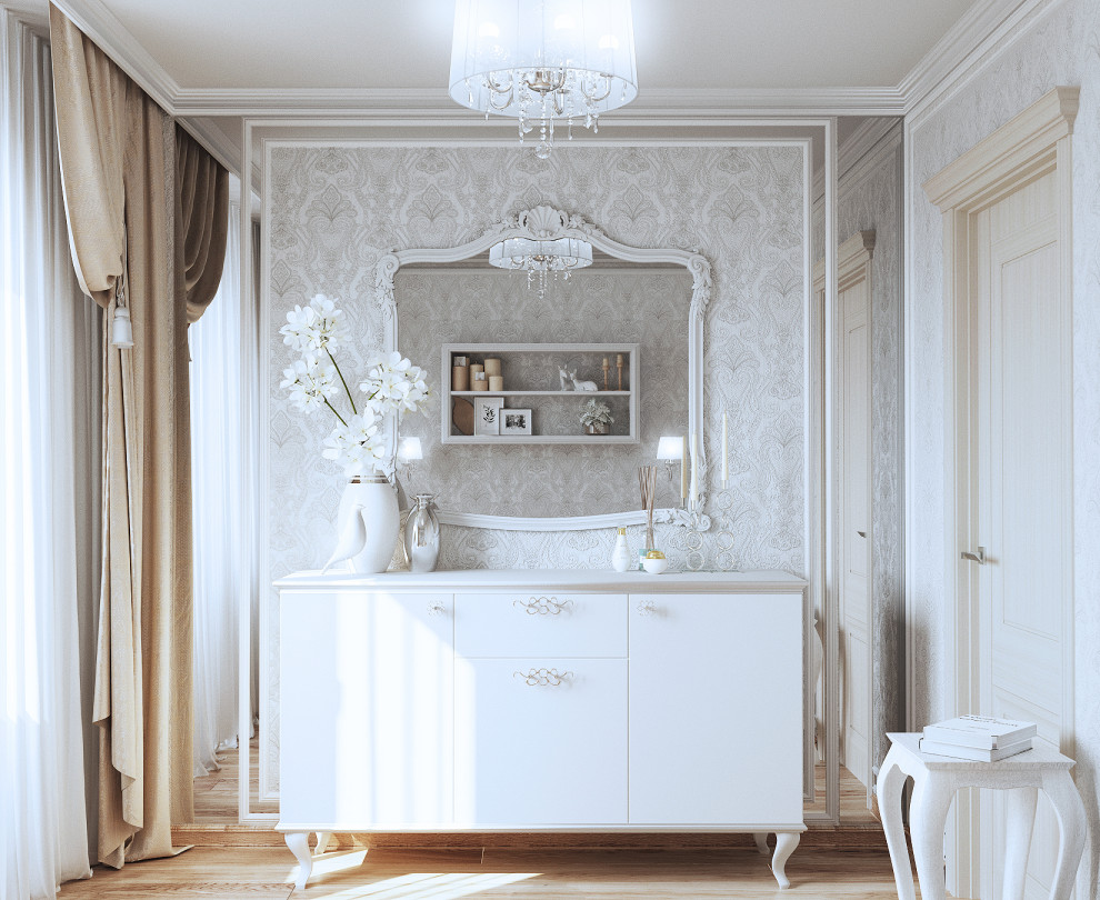 Обложка проекта: Трехкомнатная квартира в белом цвете