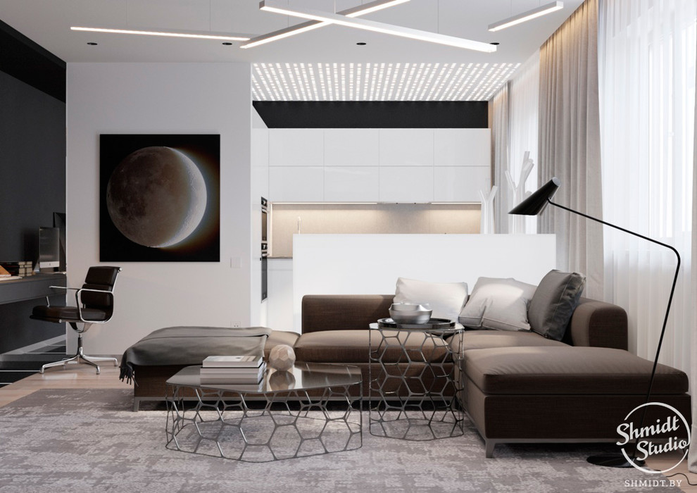 Проект интерьера "Кибер", Минск, 70м.кв