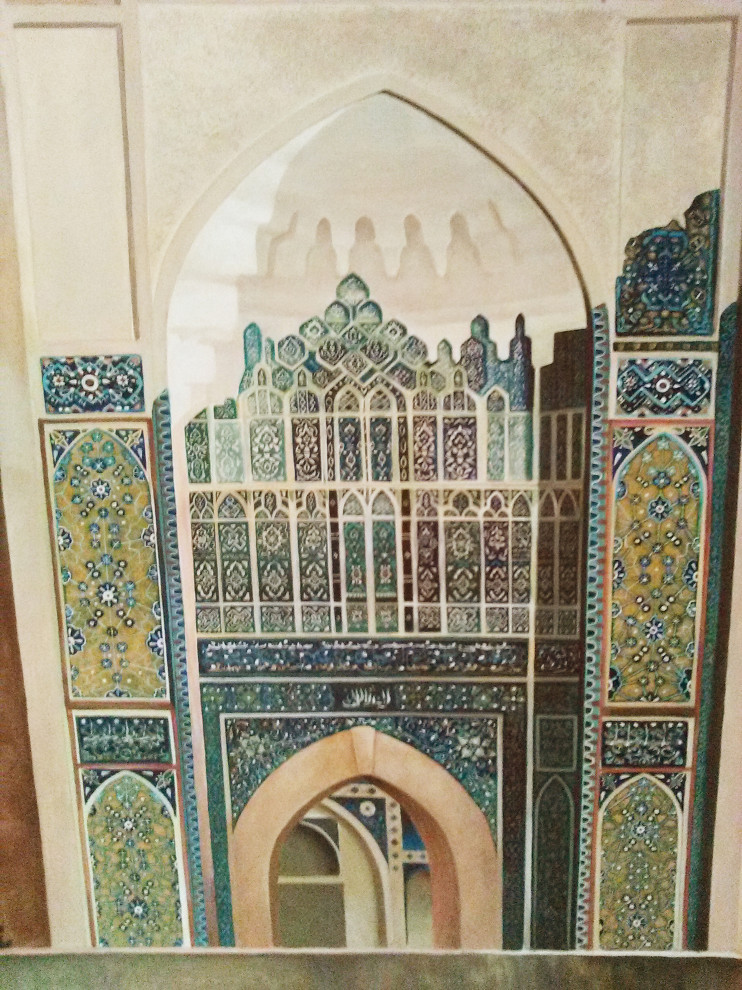 Панно в комнате отдыха загородного дома