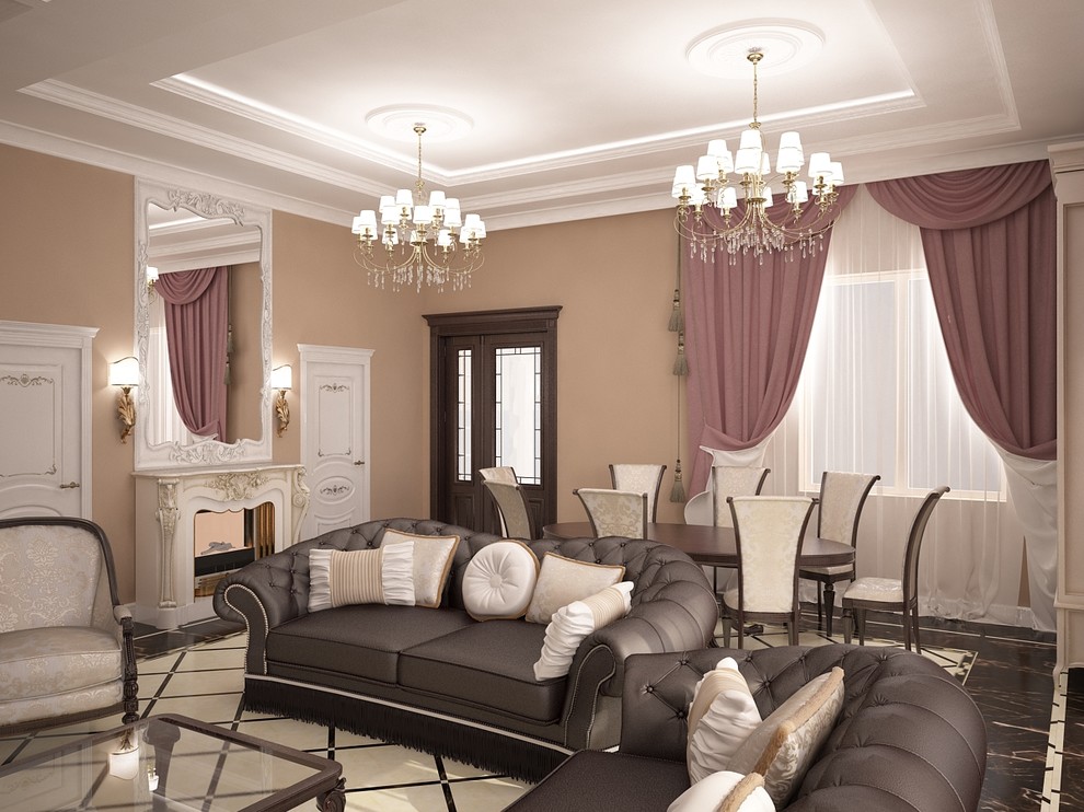 Living room + kitchen