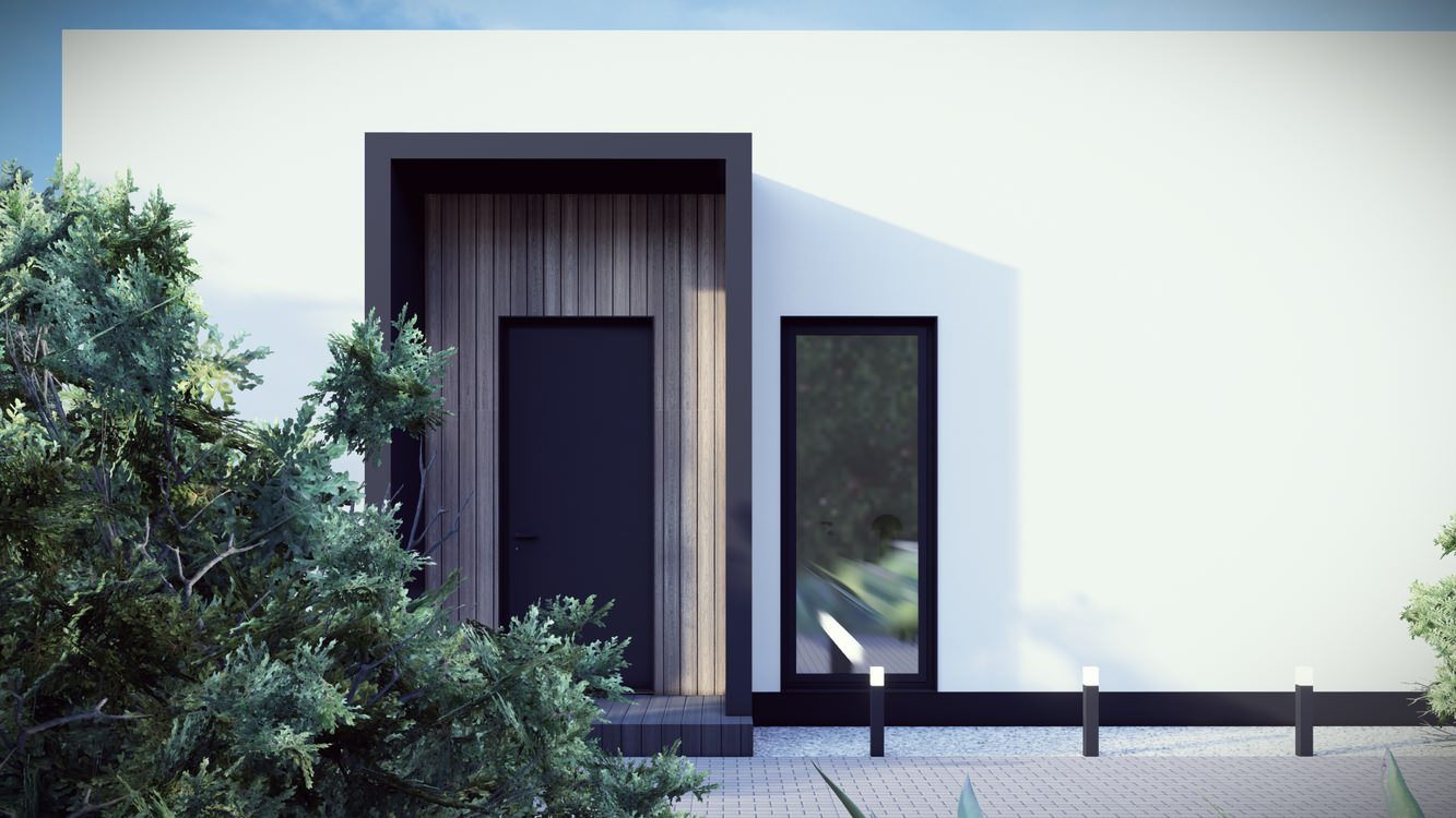 Минимал 105 | Эскизный проект современного одноэтажного дома