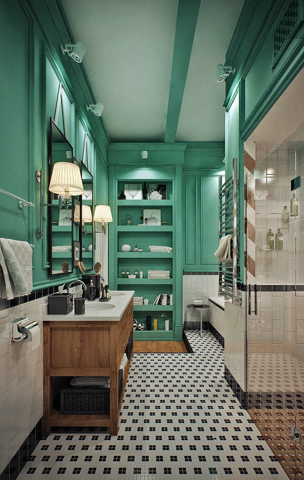 2-х этажная кваритра в лофте с элементами классики