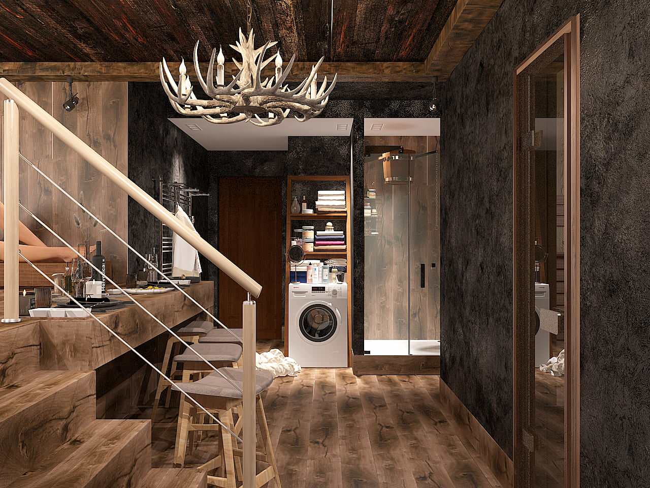 Коттедж. Шале на Волге