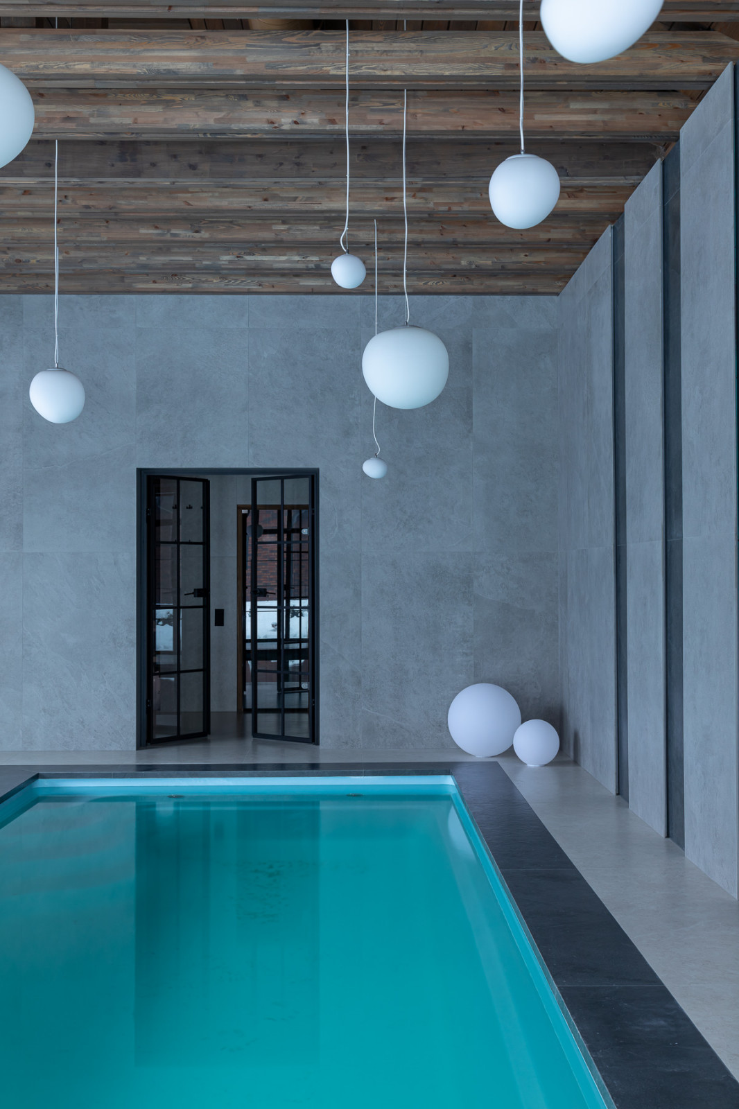 Реализованный проект банного комплекса на территории частного дома