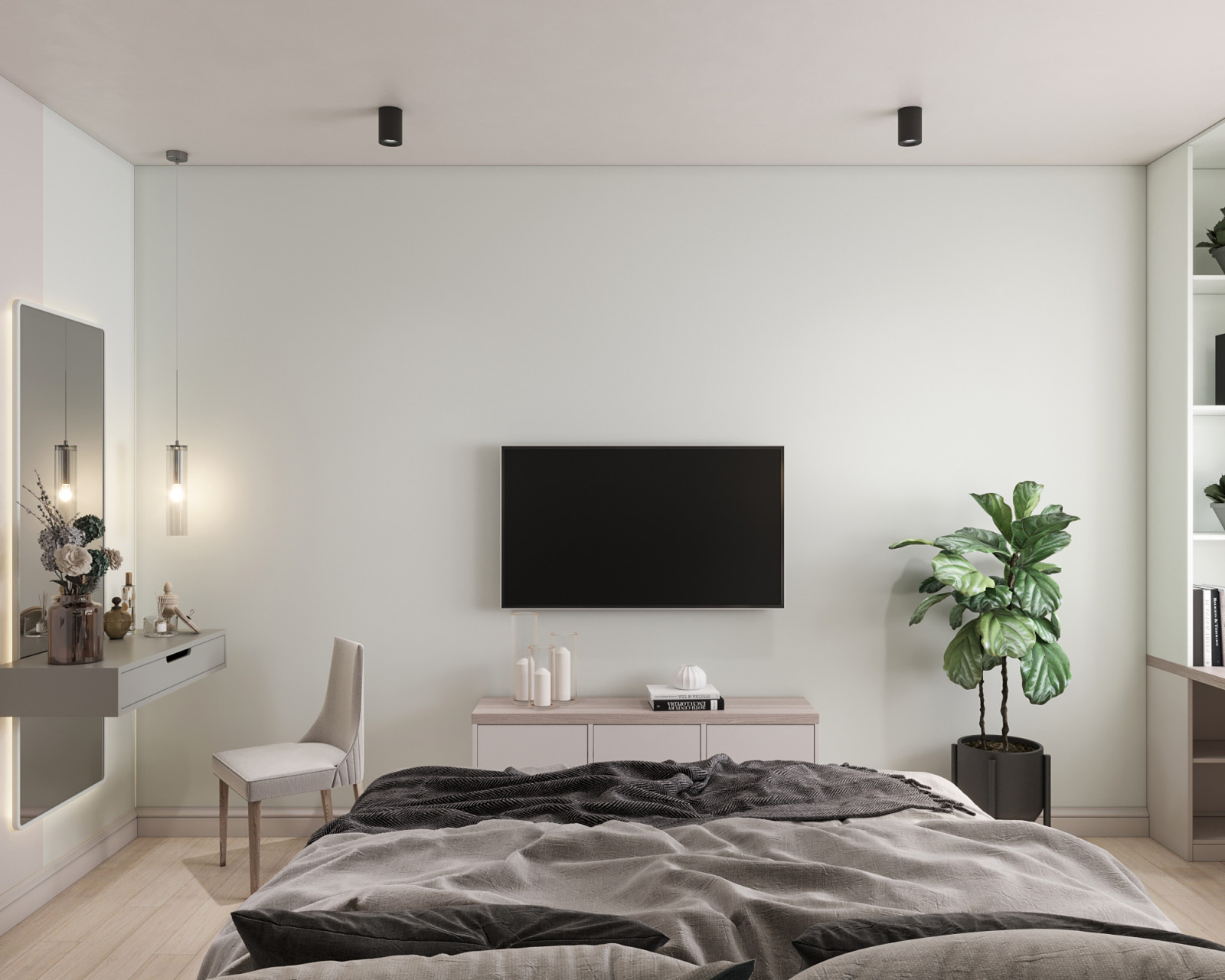 Интерьер квартиры 53 кв.м. в  ЖК "Летний сад"