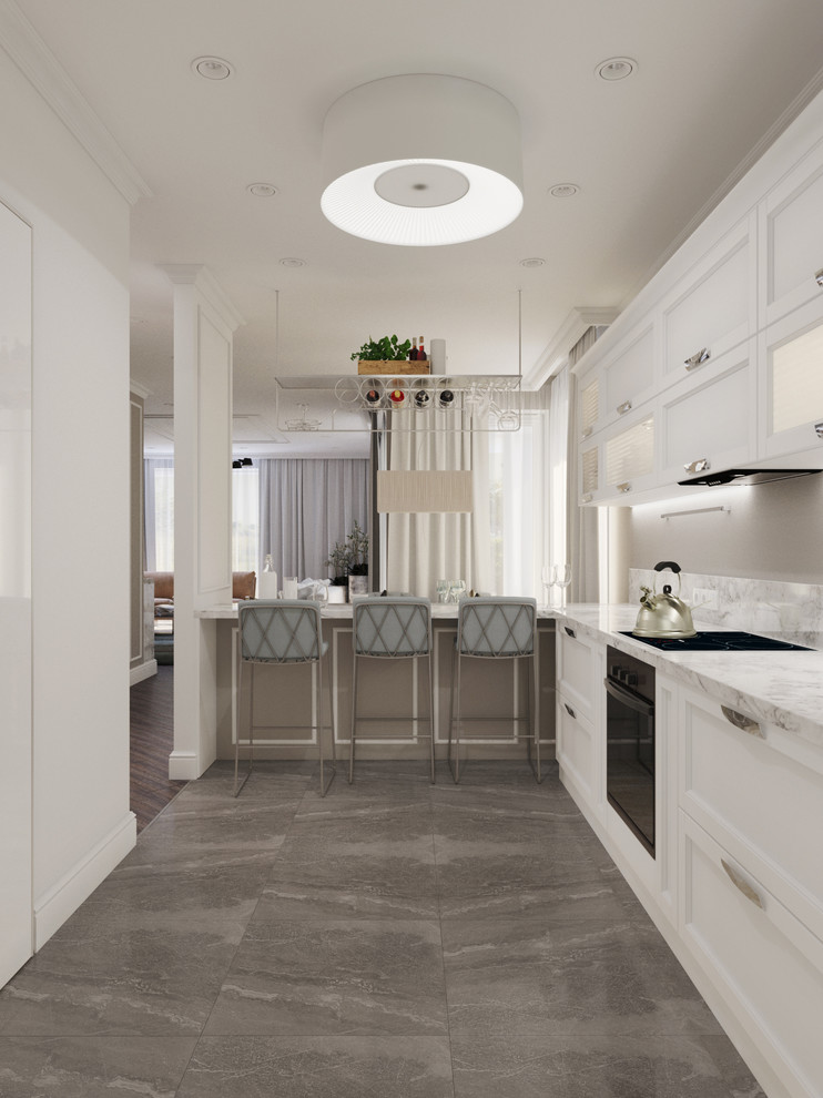 Дизайн интерьера квартиры в неоклассическом стиле 130 м2