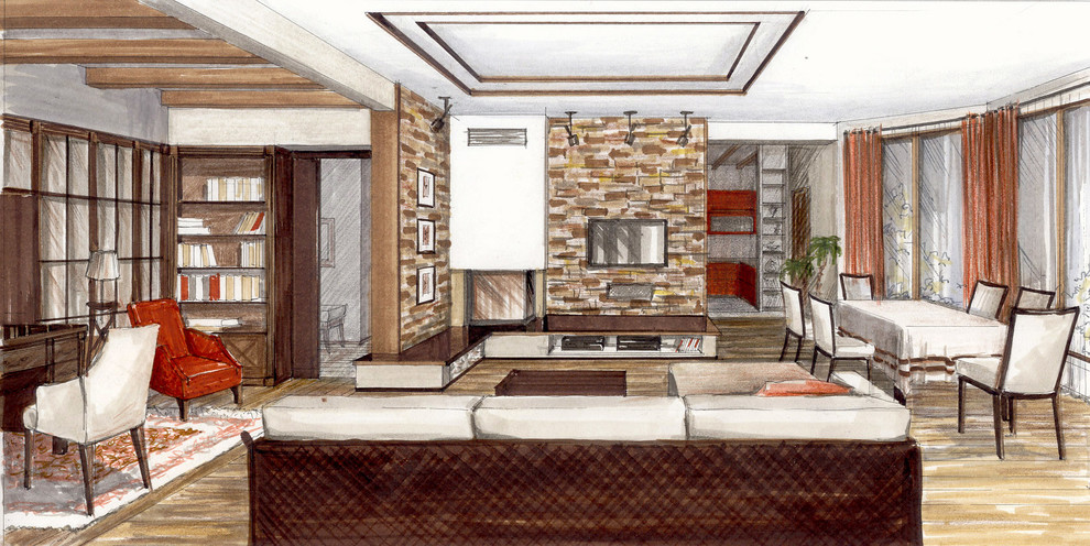 гостиная,2002, Подмосковье