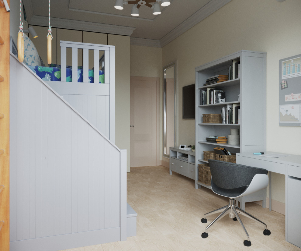 4-к квартира в Москве в пастельных тонах современной классики