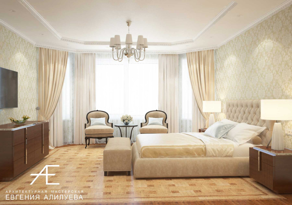 Обложка проекта: Спальня в доме в пос. Сосновка