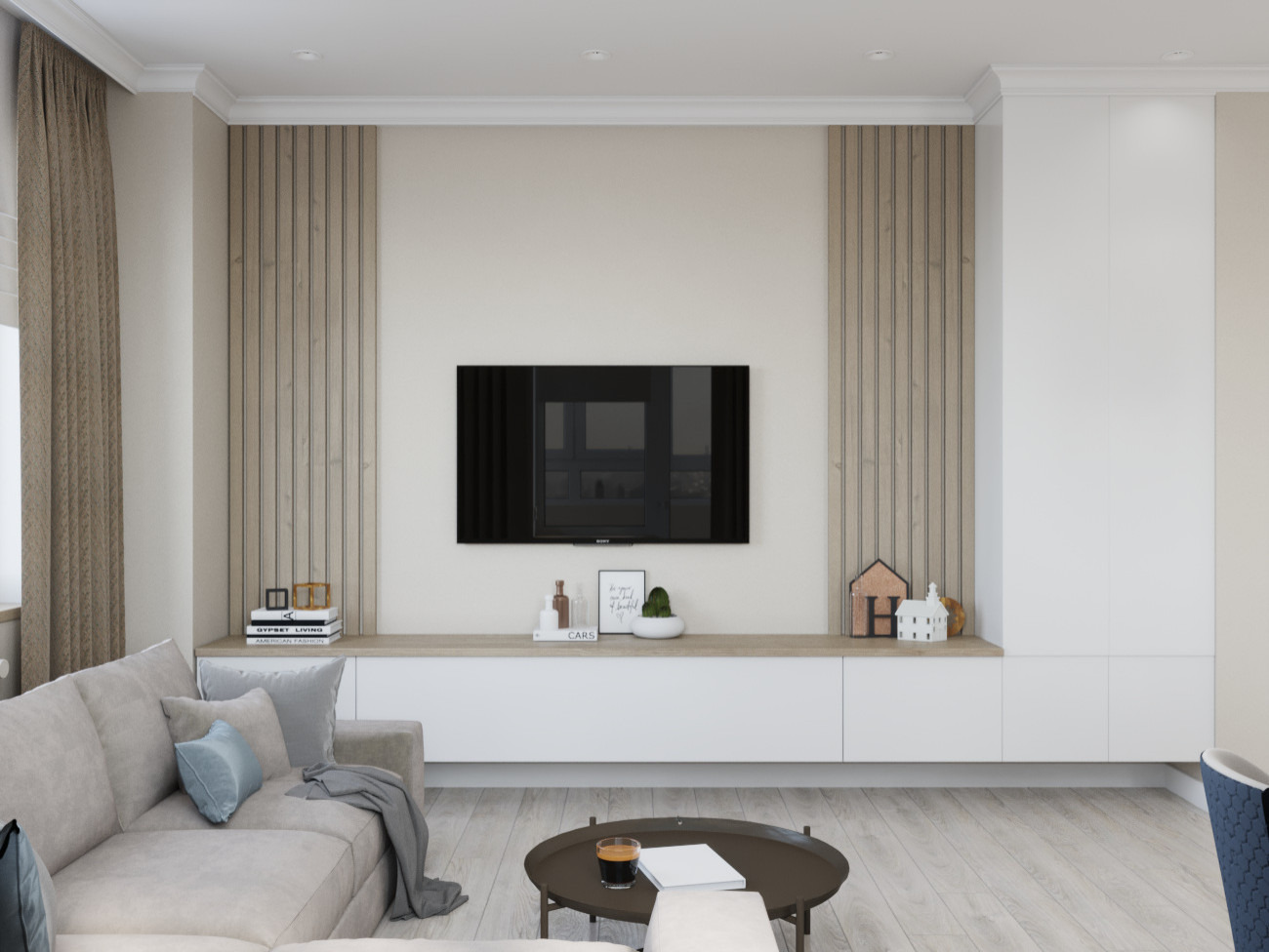 Проект квартиры 74 кв в ЖК "Манхеттен" г.Челябинск