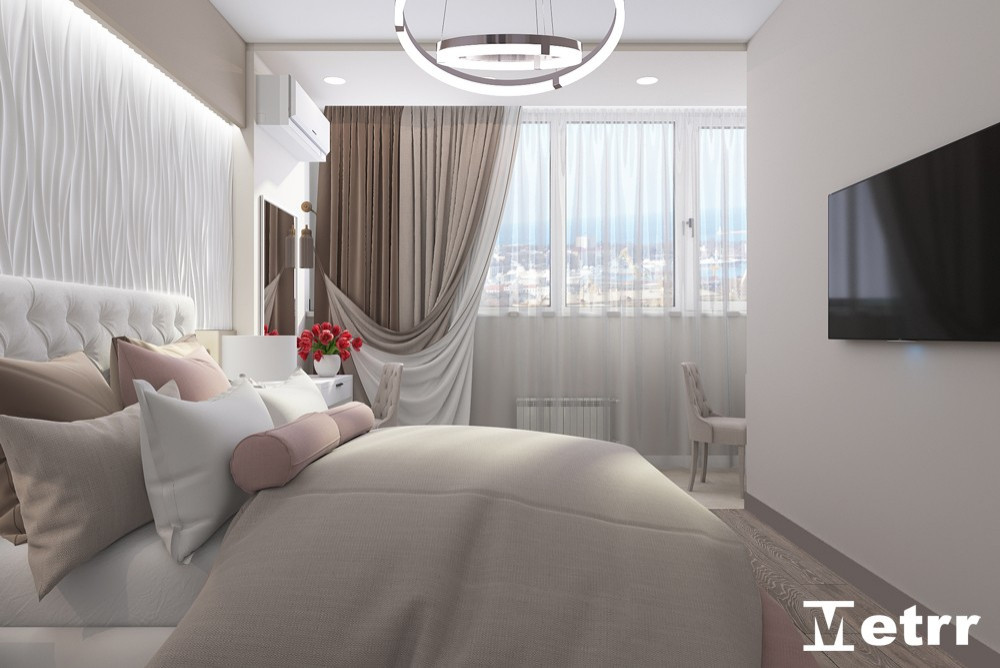 Дизайн - проект двухкомнатной квартиры S=61m2 ЖК Олимпия Парк