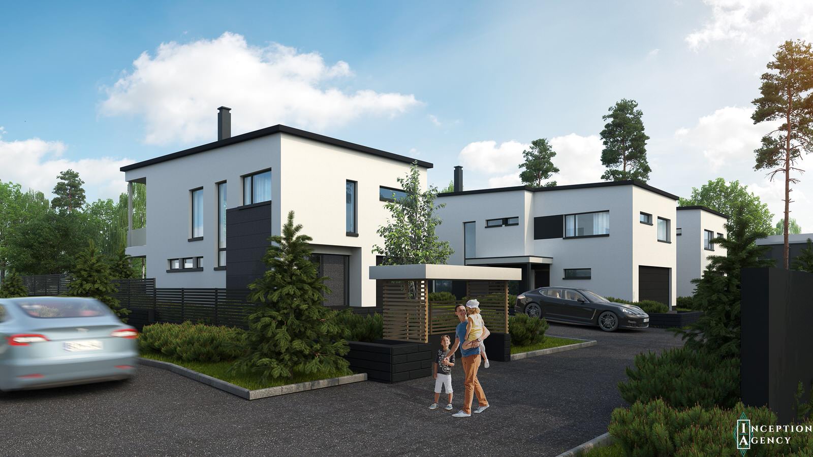 Modern villas in Espoo, Finland