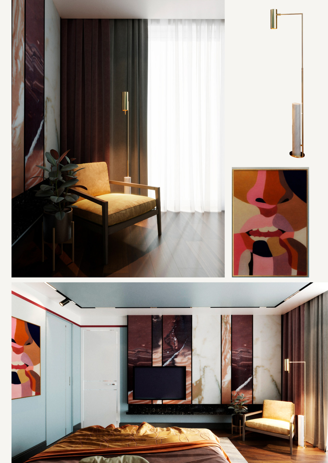 Дизайн проект квартиры на Бытхе, 70 кв м.