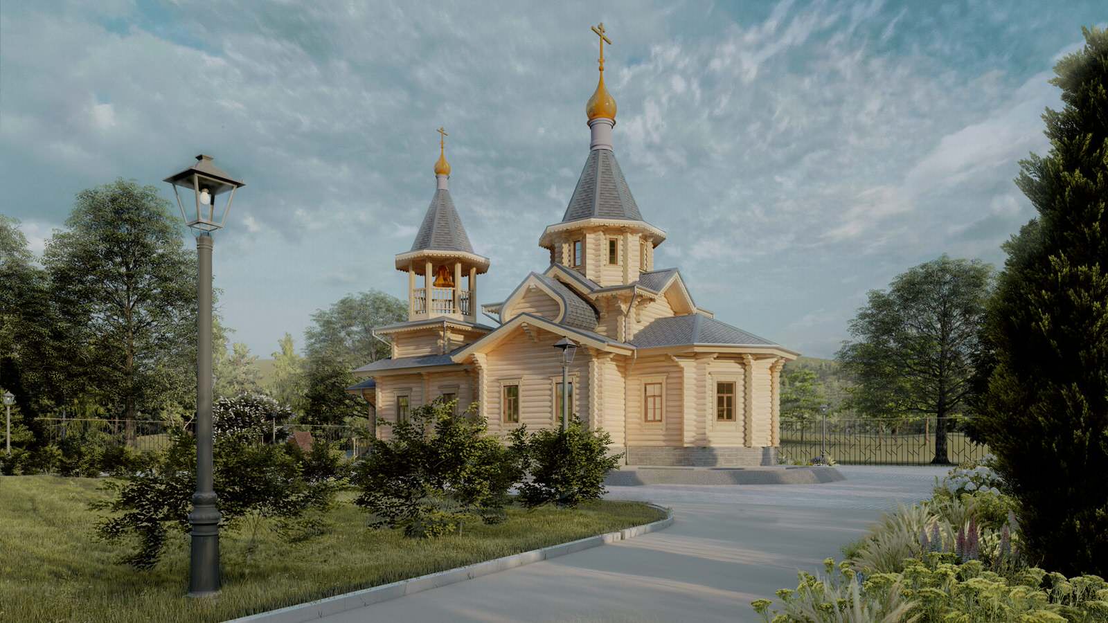 Обложка проекта: Деревянные храмы