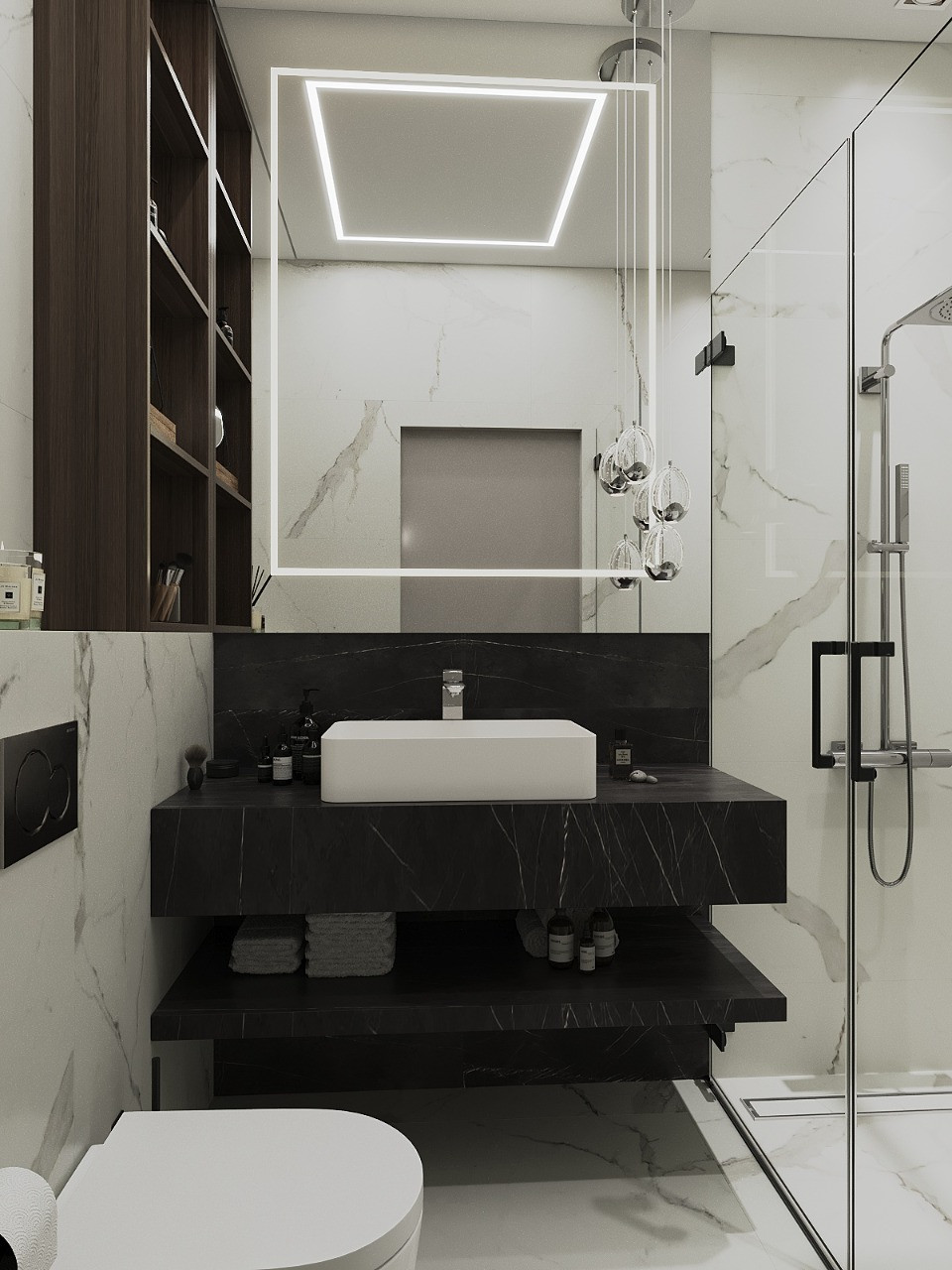 Варианты санузла в частном доме при гостевой спальне