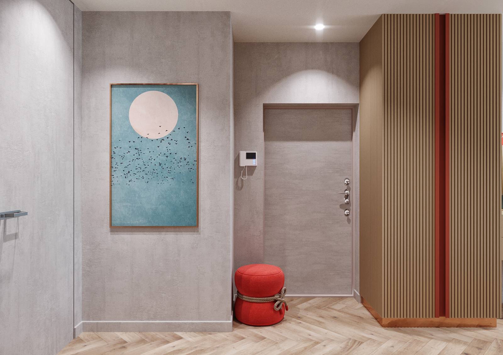 Двухкомнатная квартира 45 кв. м. в современном стиле