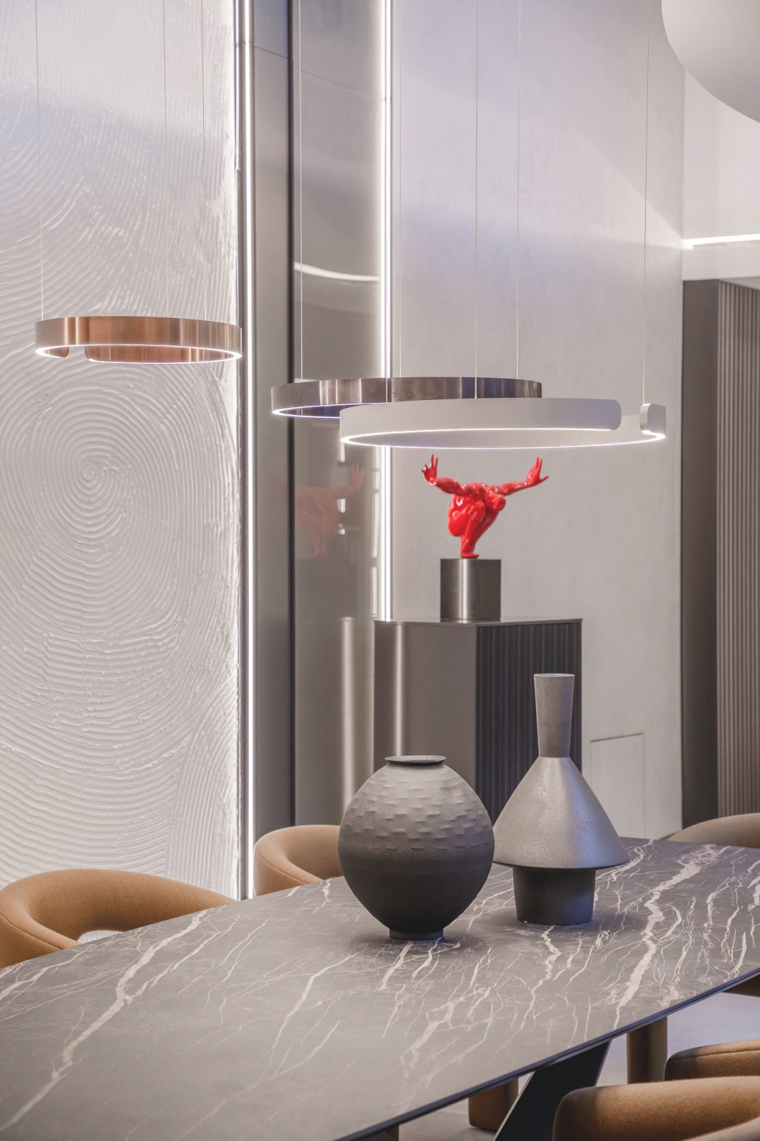 Fusion modern. Interior design of a villa in Monte-Carlo