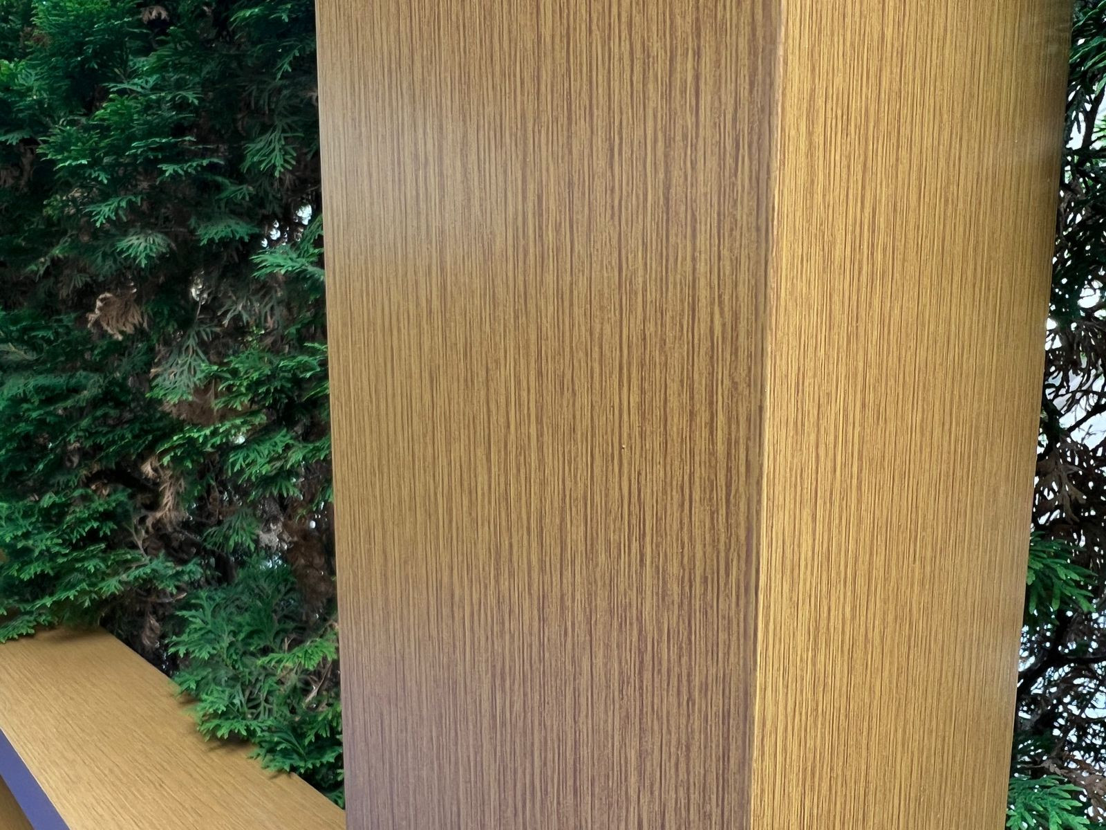 Обложка проекта: сдвижная биоклиматическая система, интеграция под цвет дерева