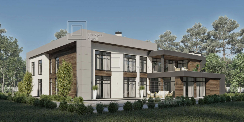 Проект дома с тренажерным залом и бассейном