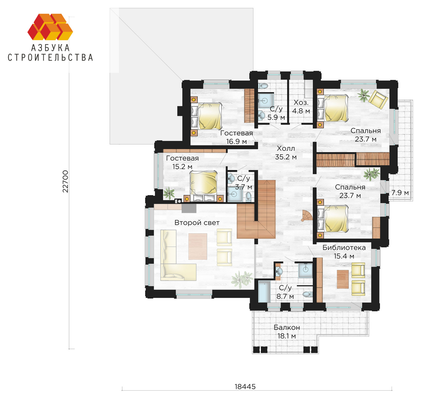 Особняк с элементами классического стиля