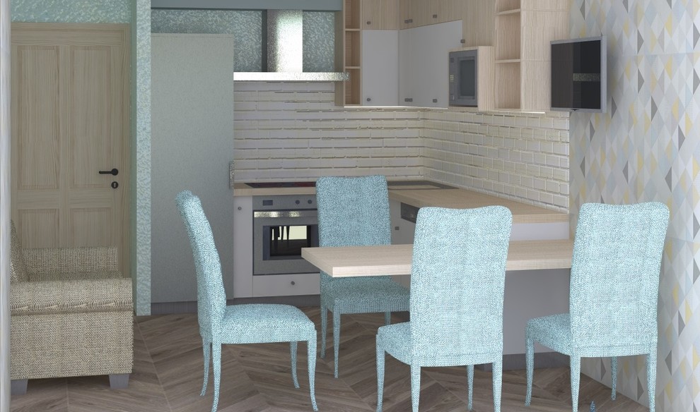 Обложка проекта: Кухня цвета неба