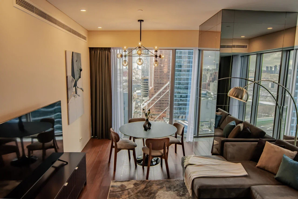 Дизайн интерьера апартаментов в башне ОКО, Москва-Сити (80 м2)