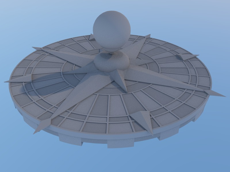 Эскиз -концепт фонтан "Роза ветров"