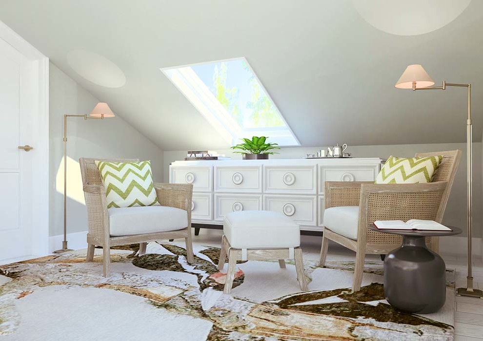 Дизайн спальни в загородном доме