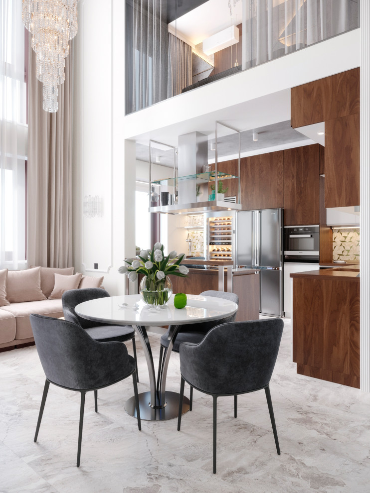 Дизайн-проект двухуровневой квартиры. 111,37 кв.м