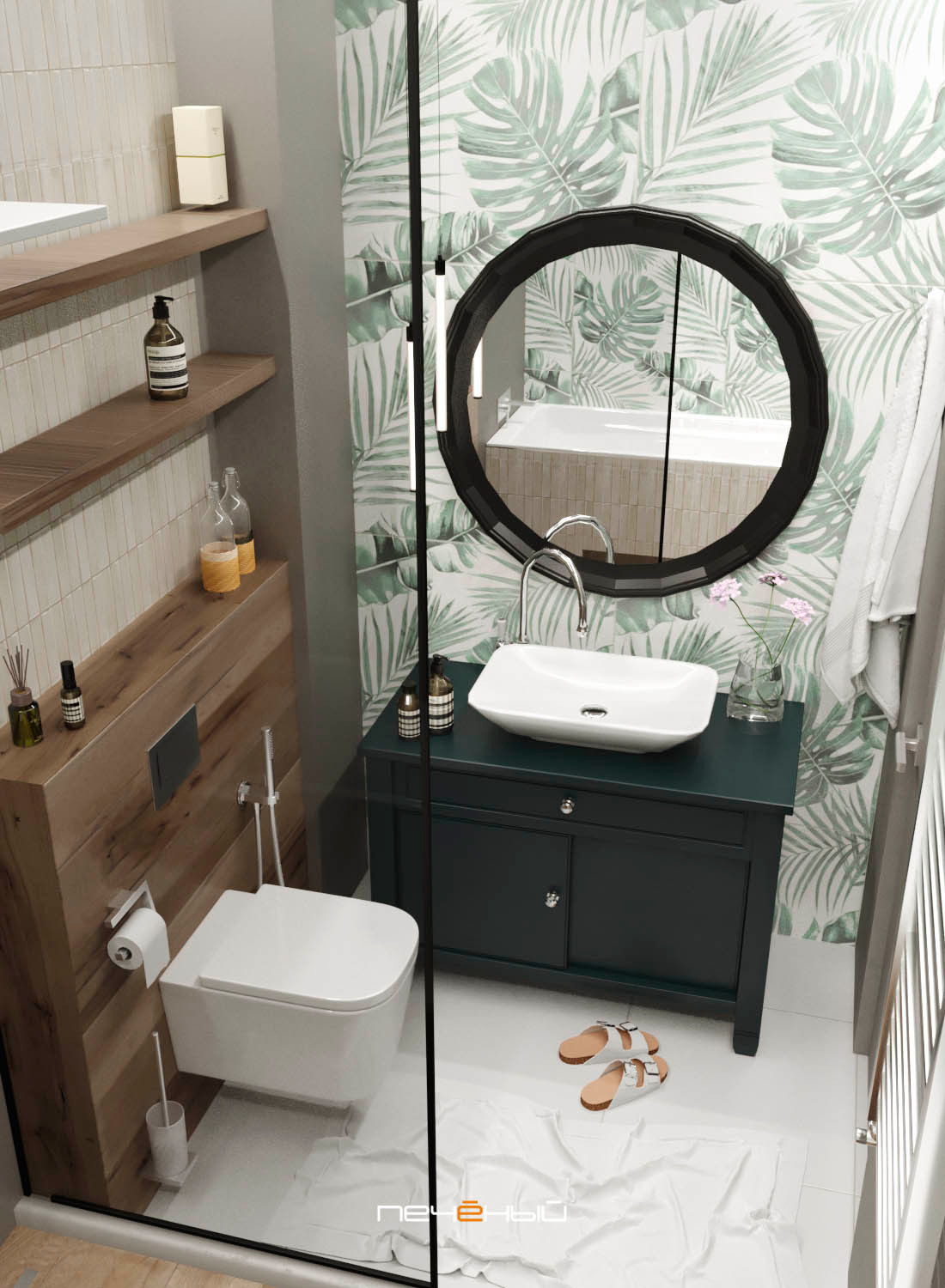 Санузел из 50 лучших интерьеров