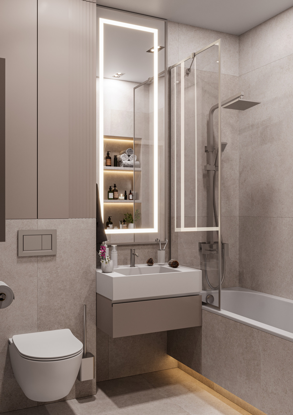 Дизайн проект интерьера  level Нагатинский