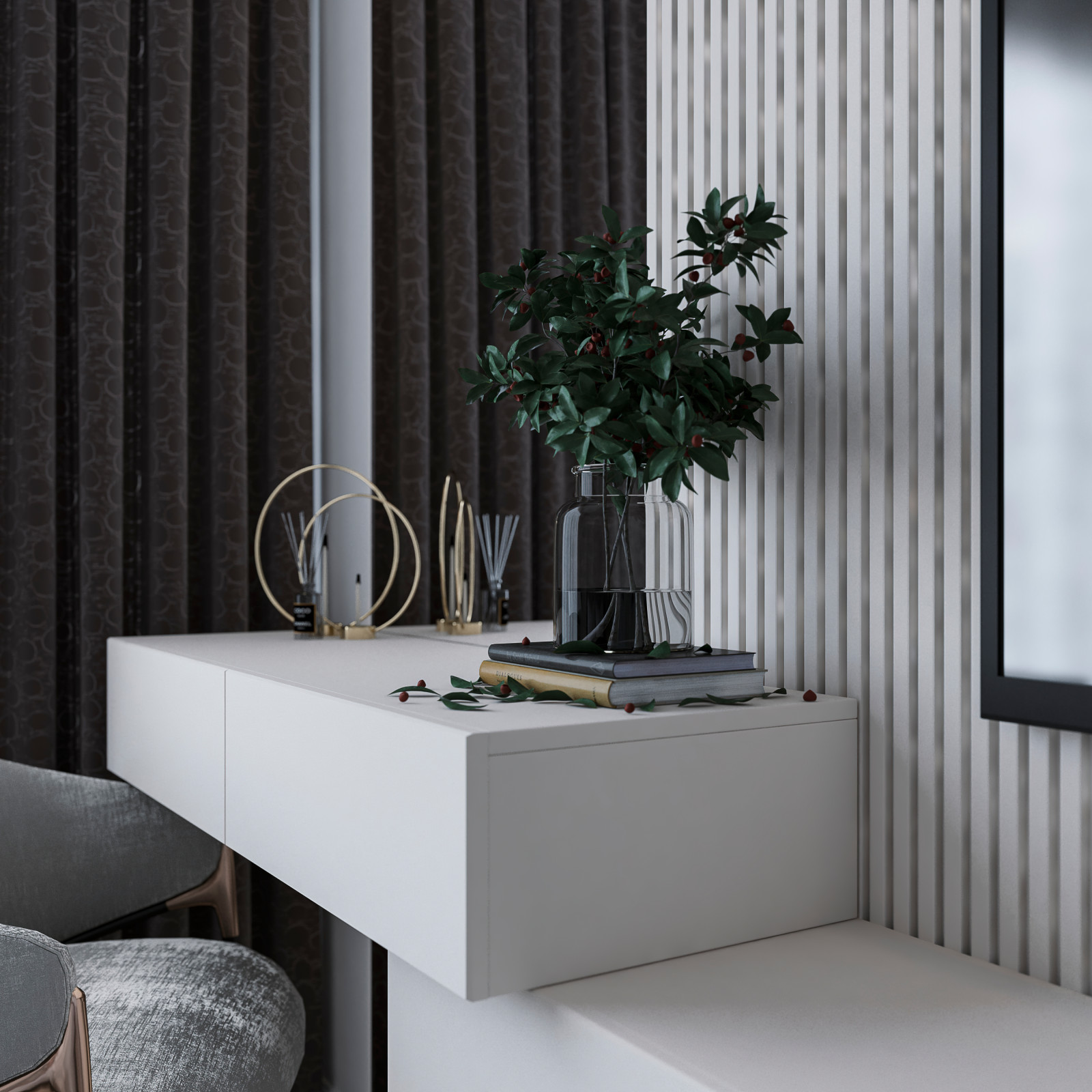 Дизайн квартиры в ЖК "Октябрьский" г.Тюмень