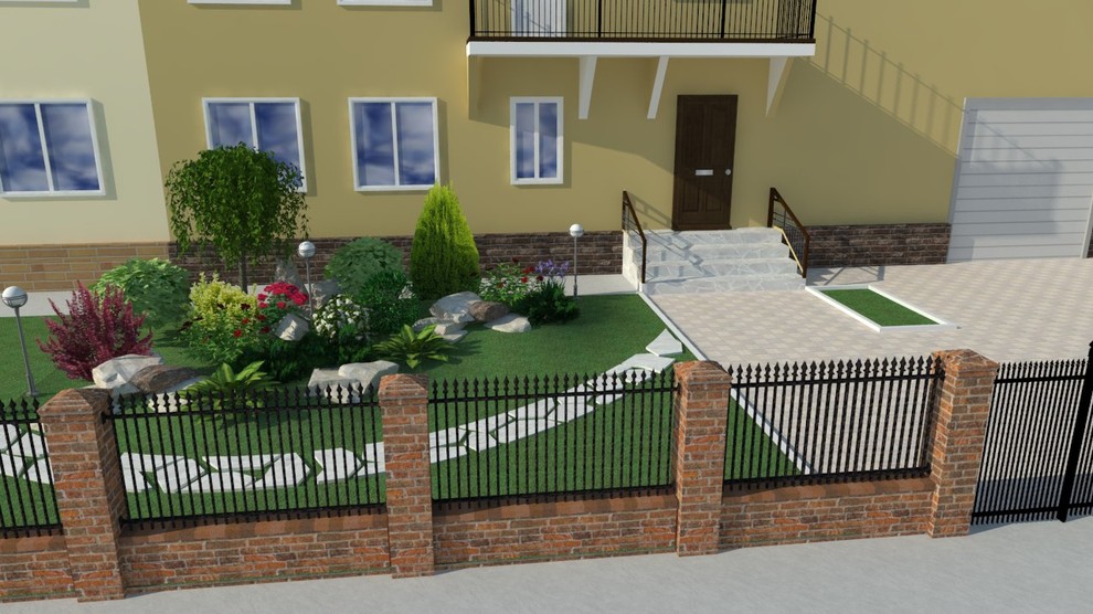 Обложка проекта: дизайн парадной части дома