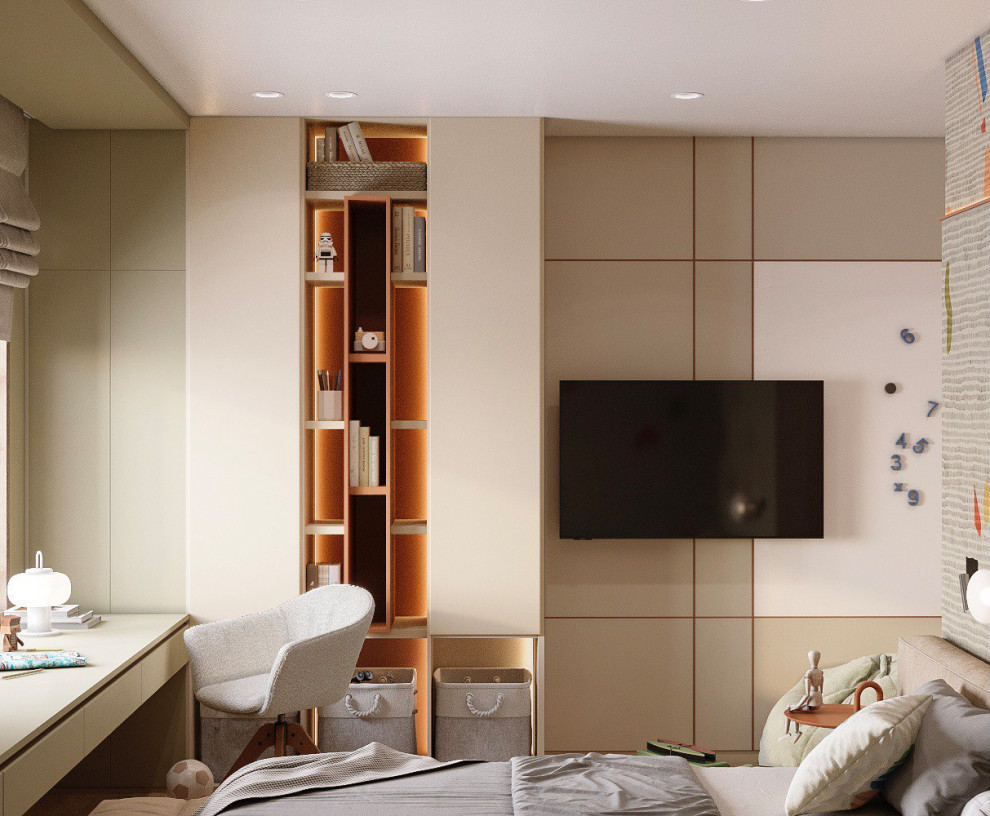 Современный интерьер для молодой семьи, 100 м2